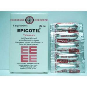 EPICOTIL 20MG 5 ADULT SUPP.